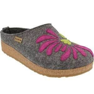 HAFLINGER Women's Gz Magic Clog - Grey Comfort Shoes With Arch Support - View #8